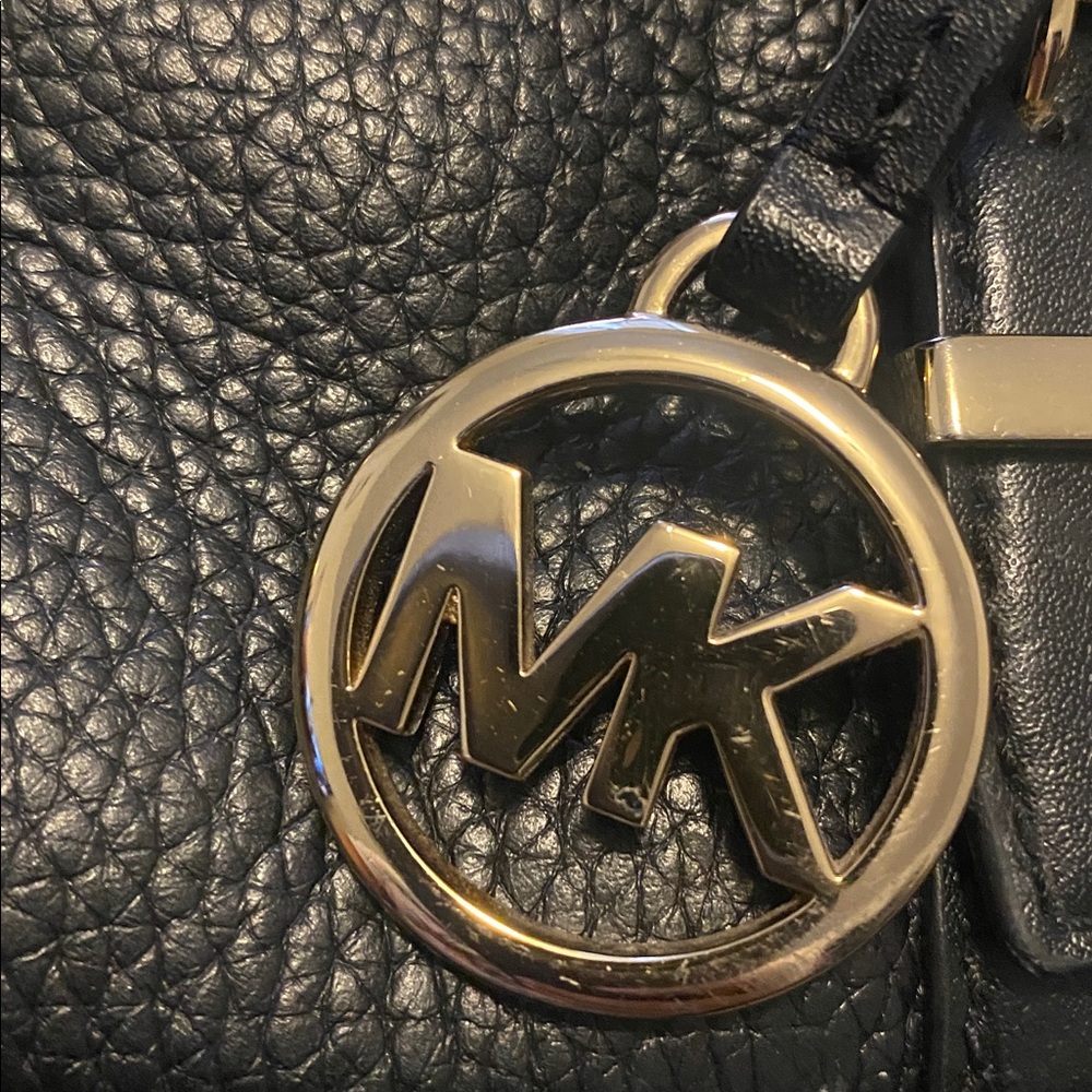 Michael Kors Black Pebbled Leather Mini Bag - Picture 8 of 12